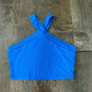 blue and orange top